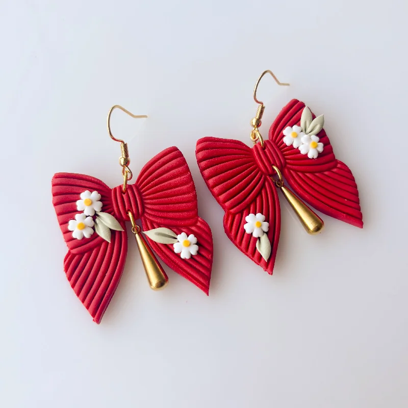 Butterfly Design Earrings-DAISY BOW EARRINGS