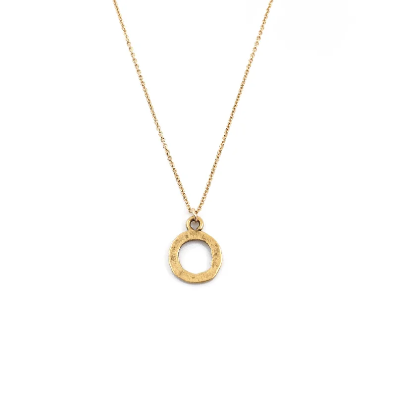 Luxury Diamond Necklace-The Full Circle Gold Necklace