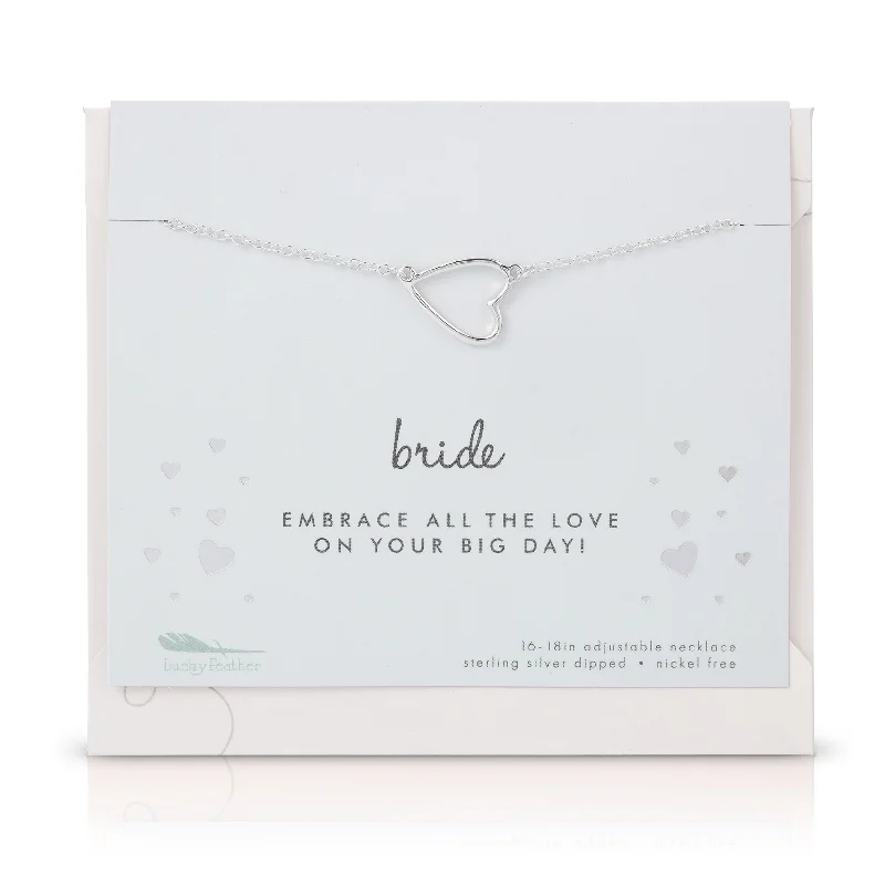 Classic Pearl Necklace-Best Day Ever Necklace - Bride