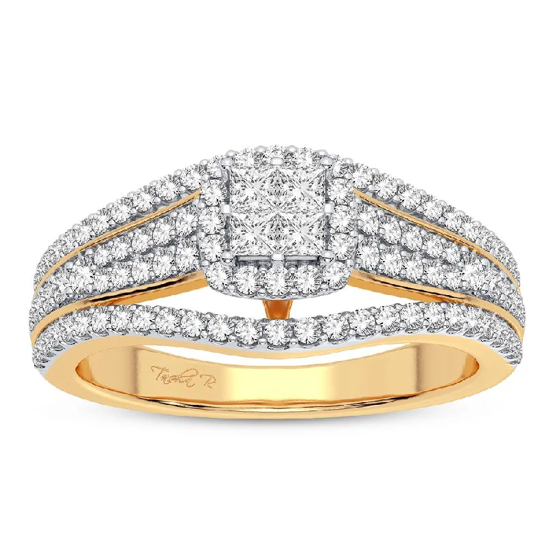 Solitaire Diamond Ring-10K 0.50CT DIAMOND RING