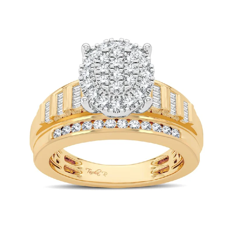 Elegant Gold Engagement Ring-10K 0.50CT Diamond Ring