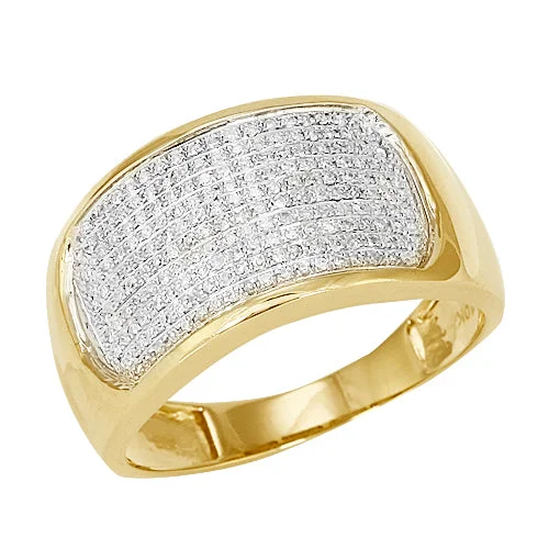 Platinum Wedding Band for Couples-10KY 0.50CTW  DIAMOND MENS RING