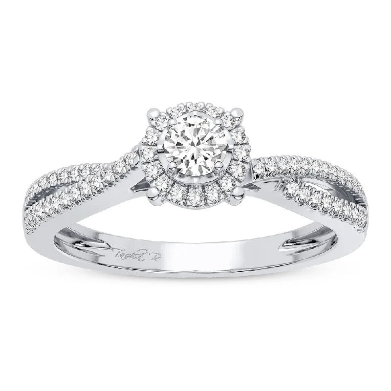 Simple Diamond Wedding Ring-14K 0.25CT Diamond Ring