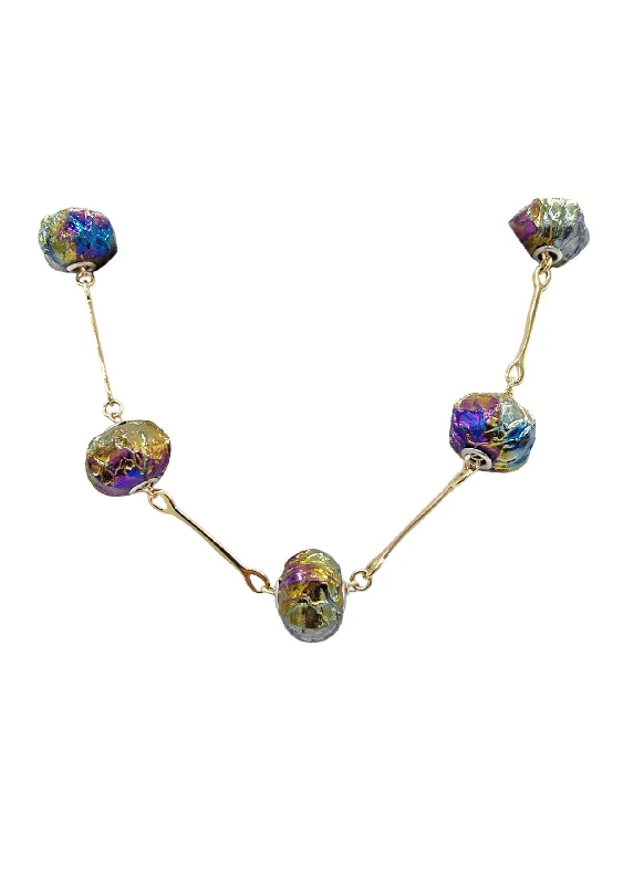 Chic Necklace for Women-Titanium Quartz Necklace