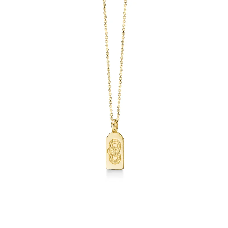 Gold Pendant Necklace-Omamori Gold Plated Necklace