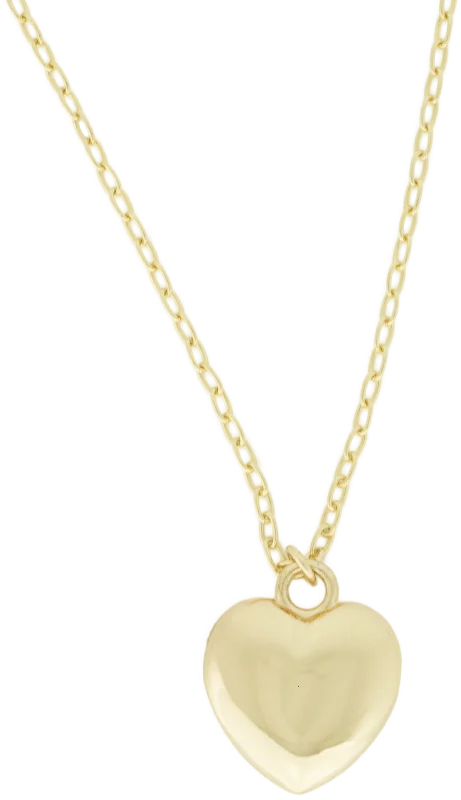 Luxury Necklace with Diamonds-The Gold Link Necklace - Bubbly Heart