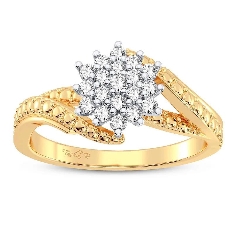 Custom Diamond Band-10K 0.20CT DIAMOND RING