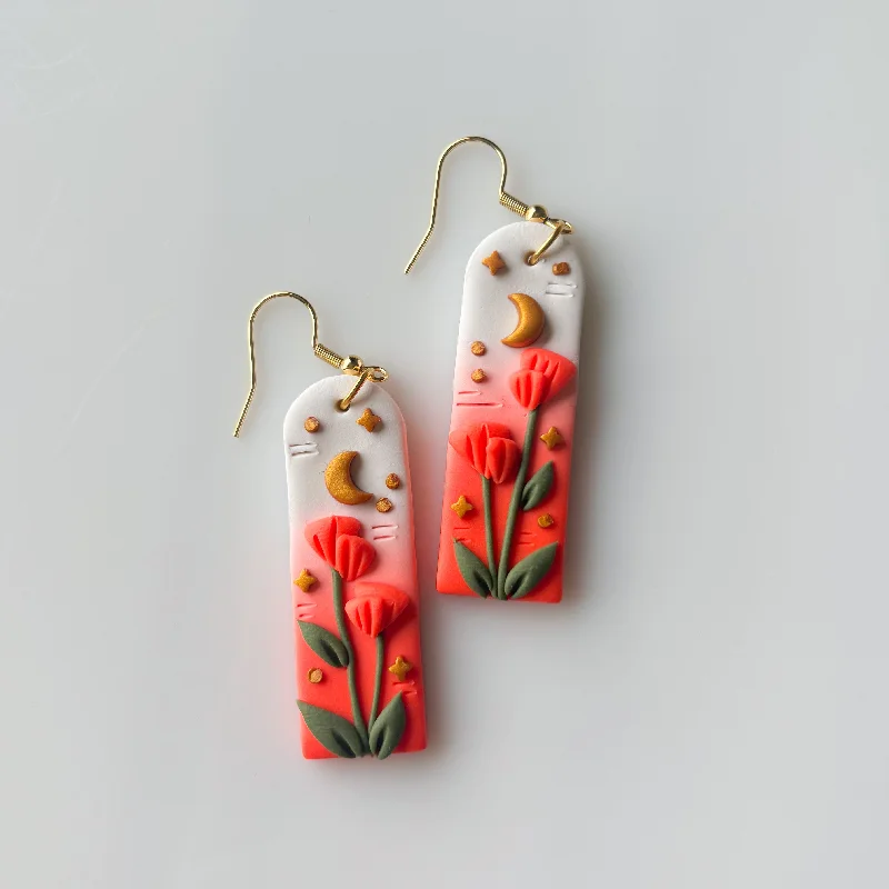 Classic Gold Earrings-POPPY TALL ARCH EARRINGS