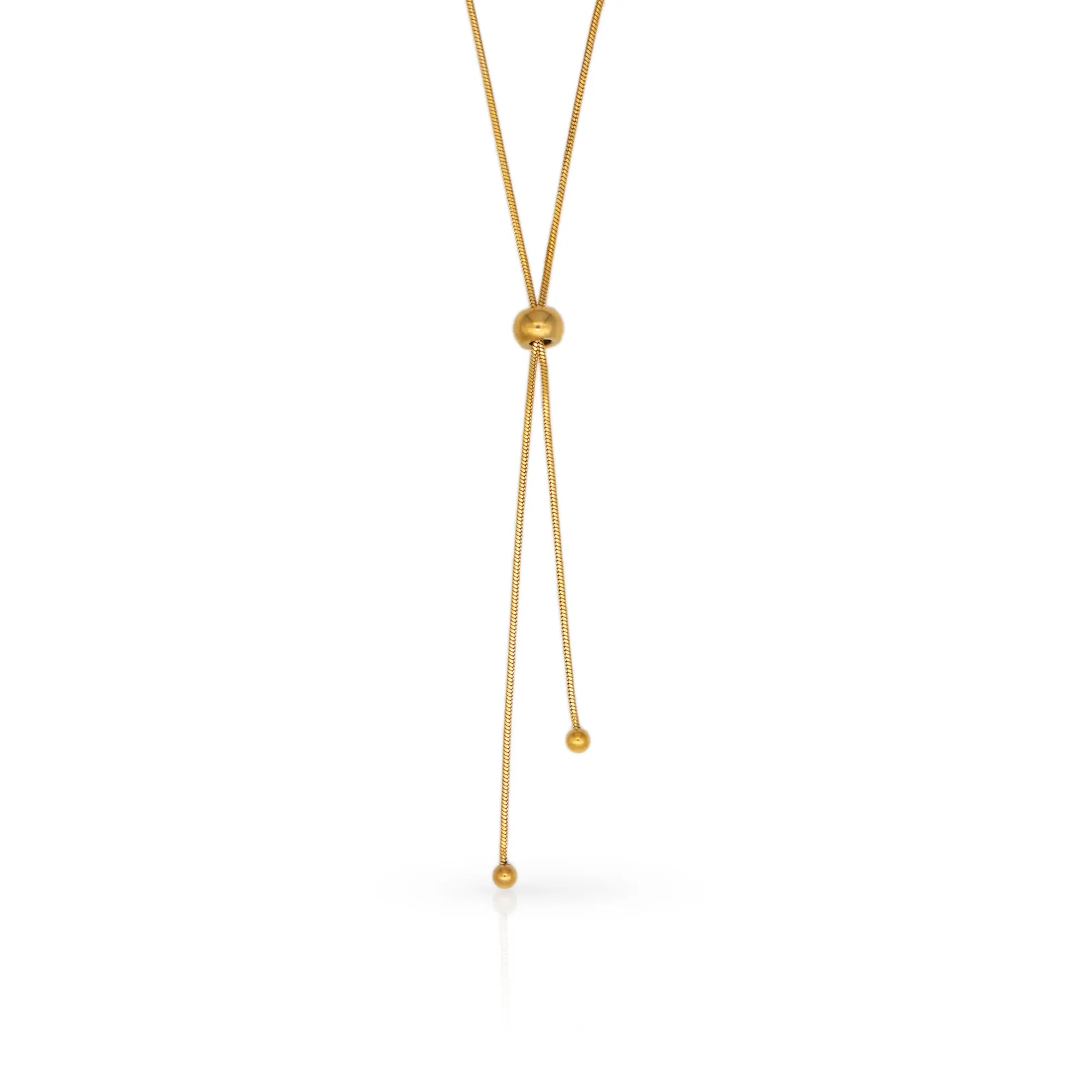 Elegant Gold Necklace for Weddings-Gold Droplet Necklace